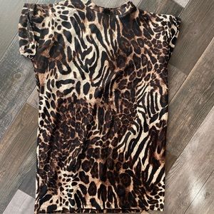 leopard print tunic/dress